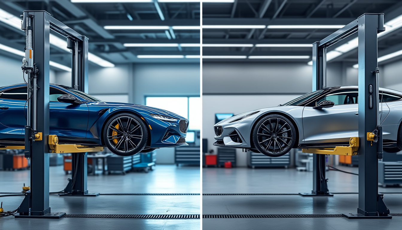 discover the key differences between hydraulic and electromechanical car lifts in our in-depth comparison. find out which option offers superior reliability, efficiency, and performance for your automotive needs.